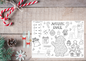 Set de table de Noël à colorier – plastifié & réutilisable 🎄
